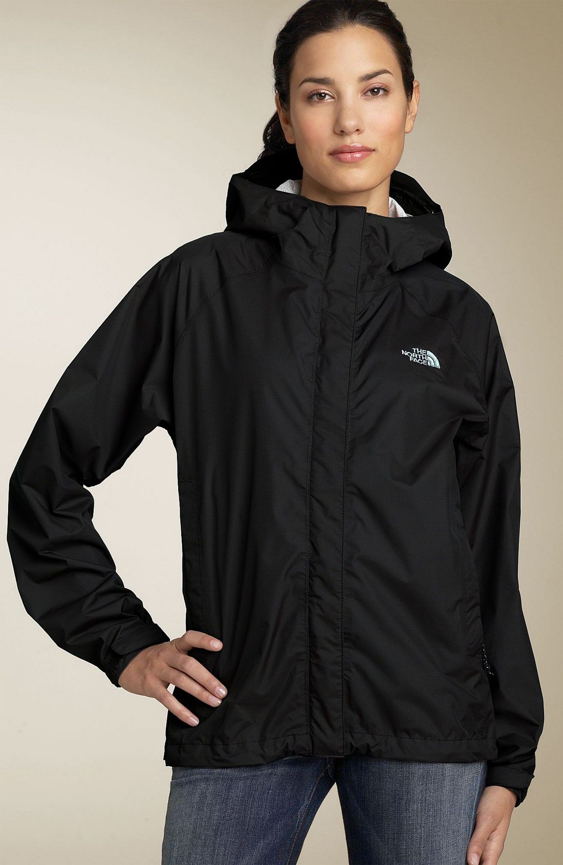 The North Face “Venture” rain jacket – black | SHINY NYLON